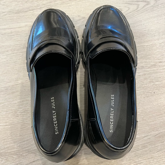 Sincerely Jules Platform Loafers - Picture 3 of 6
